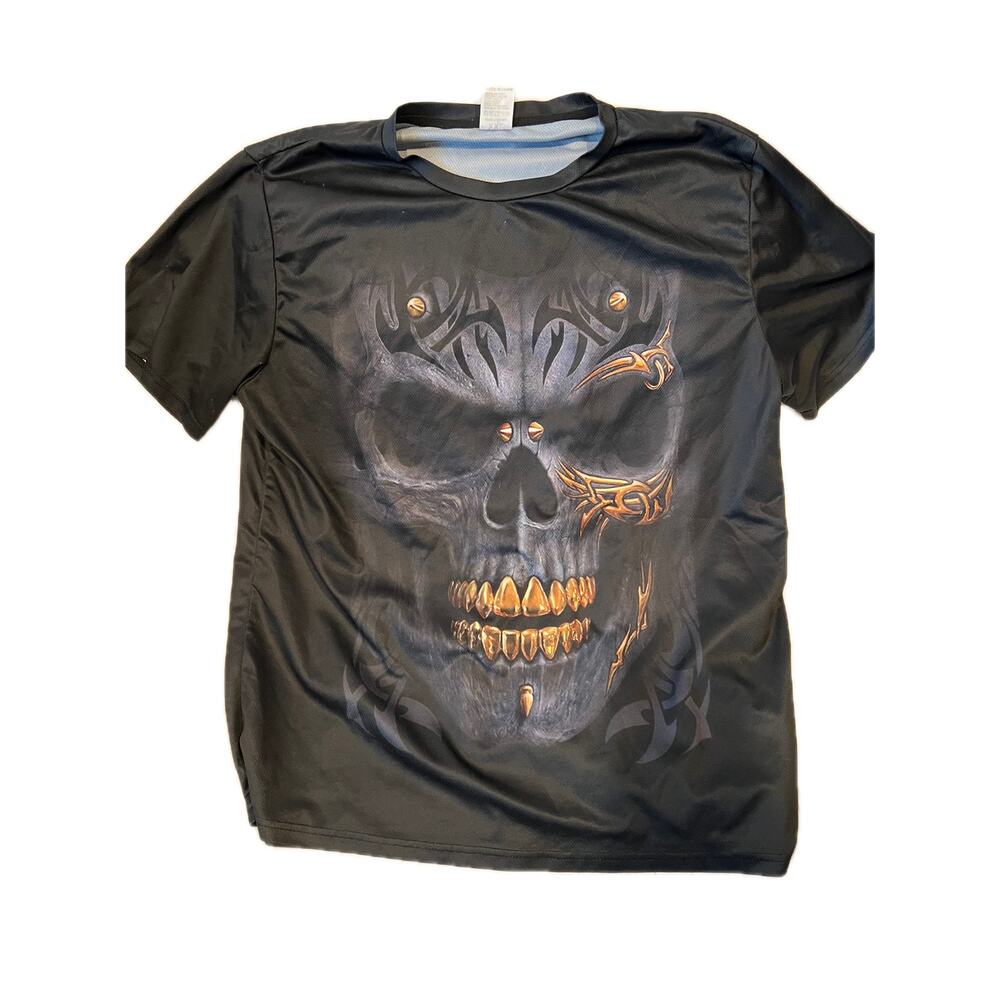 Skull with Bullets Polyester T-Shirt Mens XXL